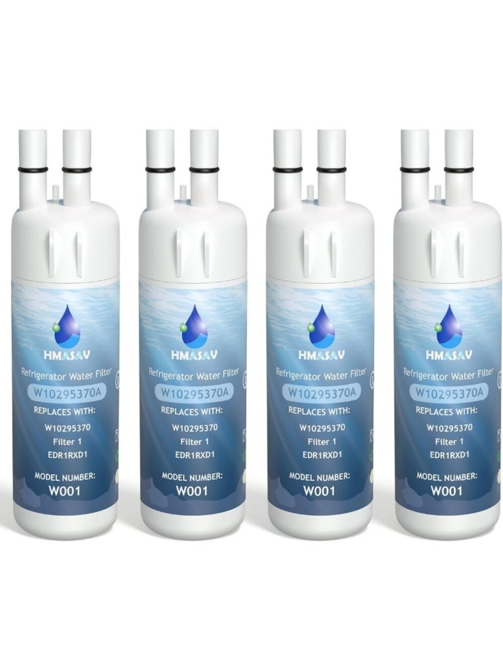 Water Filter Replacement for Whirlpool EDR1RXD1 & Everydrop 1 - 4 Pack